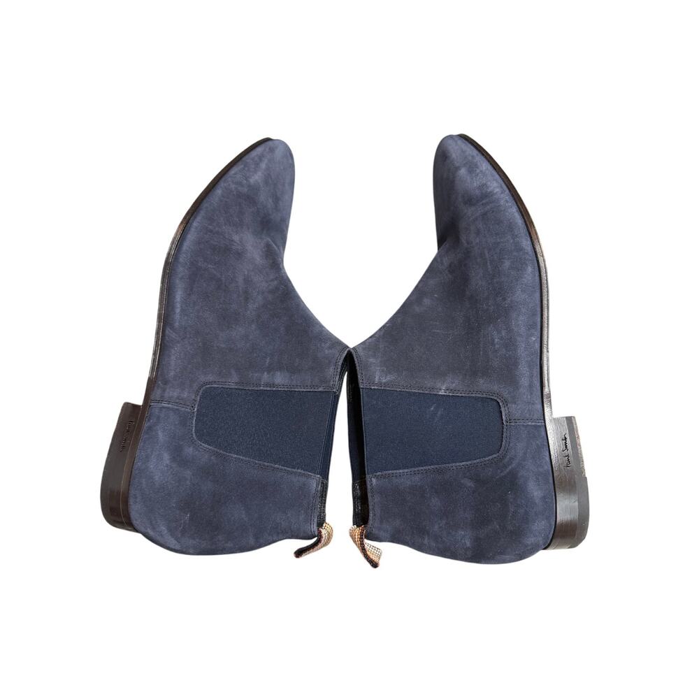 Paul Smith Blue Suede Chelsea Boots - Picture 3 of 8